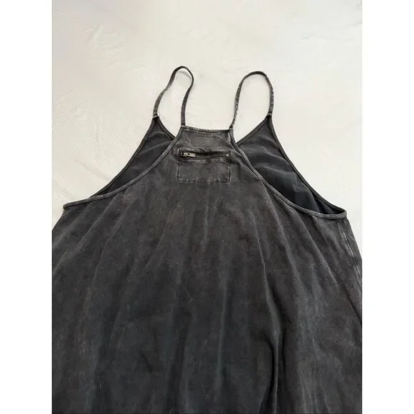 Free People FP Movement Jumpsuit Hot Shot One Piece Sz L Gray Wash Boho Slouchy - Picture 7 of 7